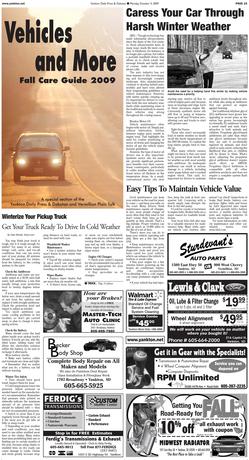 Vehicles & More Fall Care Guide 2009